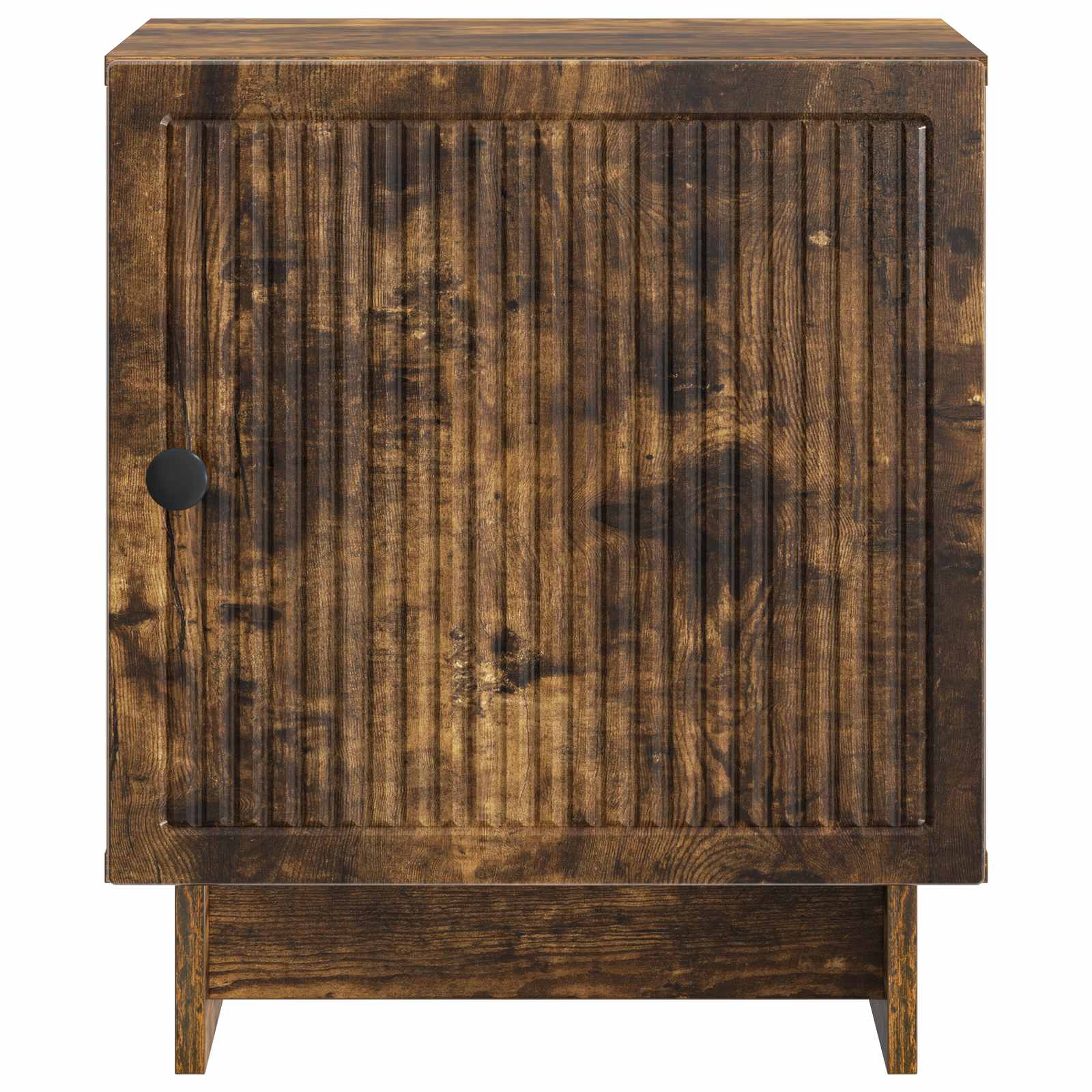 Nachtkastje Gerookt eiken 43 x 34,5 x 50 cm Bewerkt hout