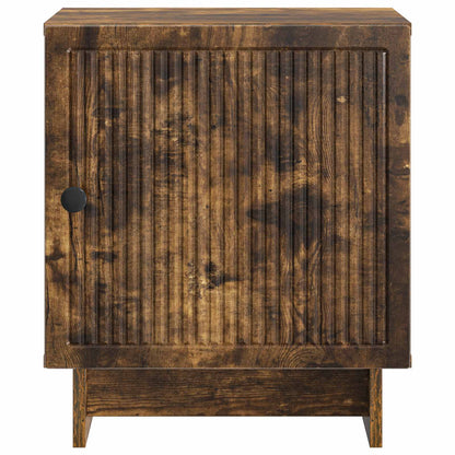 Nachtkastje Gerookt eiken 43 x 34,5 x 50 cm Bewerkt hout