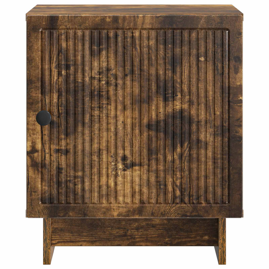 Nachtkastje Gerookt eiken 43 x 34,5 x 50 cm Bewerkt hout