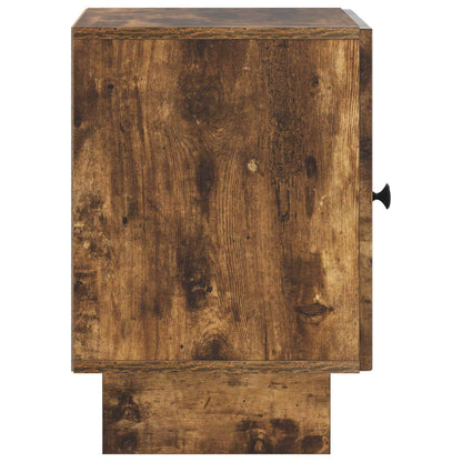 Nachtkastje Gerookt eiken 43 x 34,5 x 50 cm Bewerkt hout