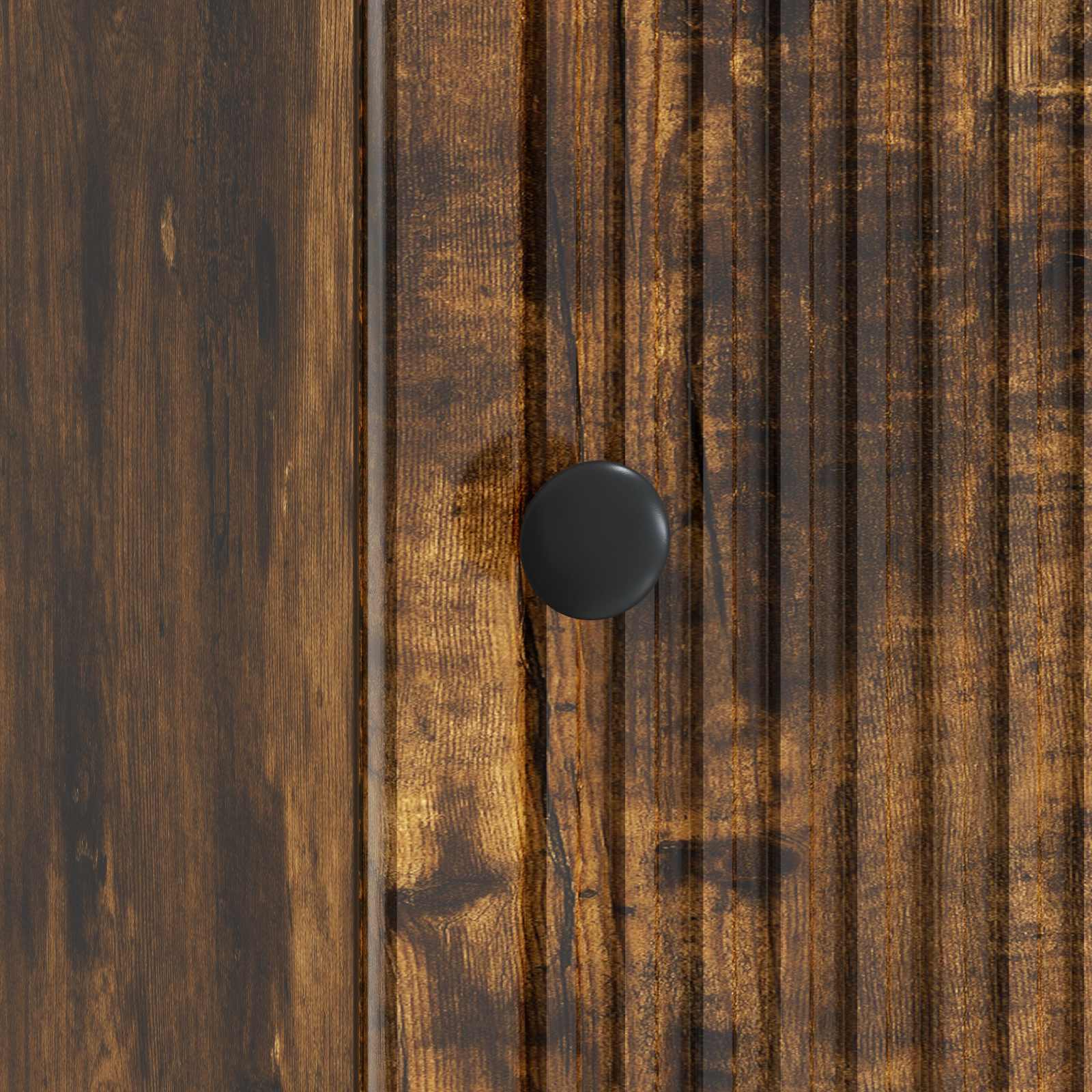 Nachtkastje 2 pcs Gerookt eiken 43 x 34,5 x 50 cm Bewerkt hout