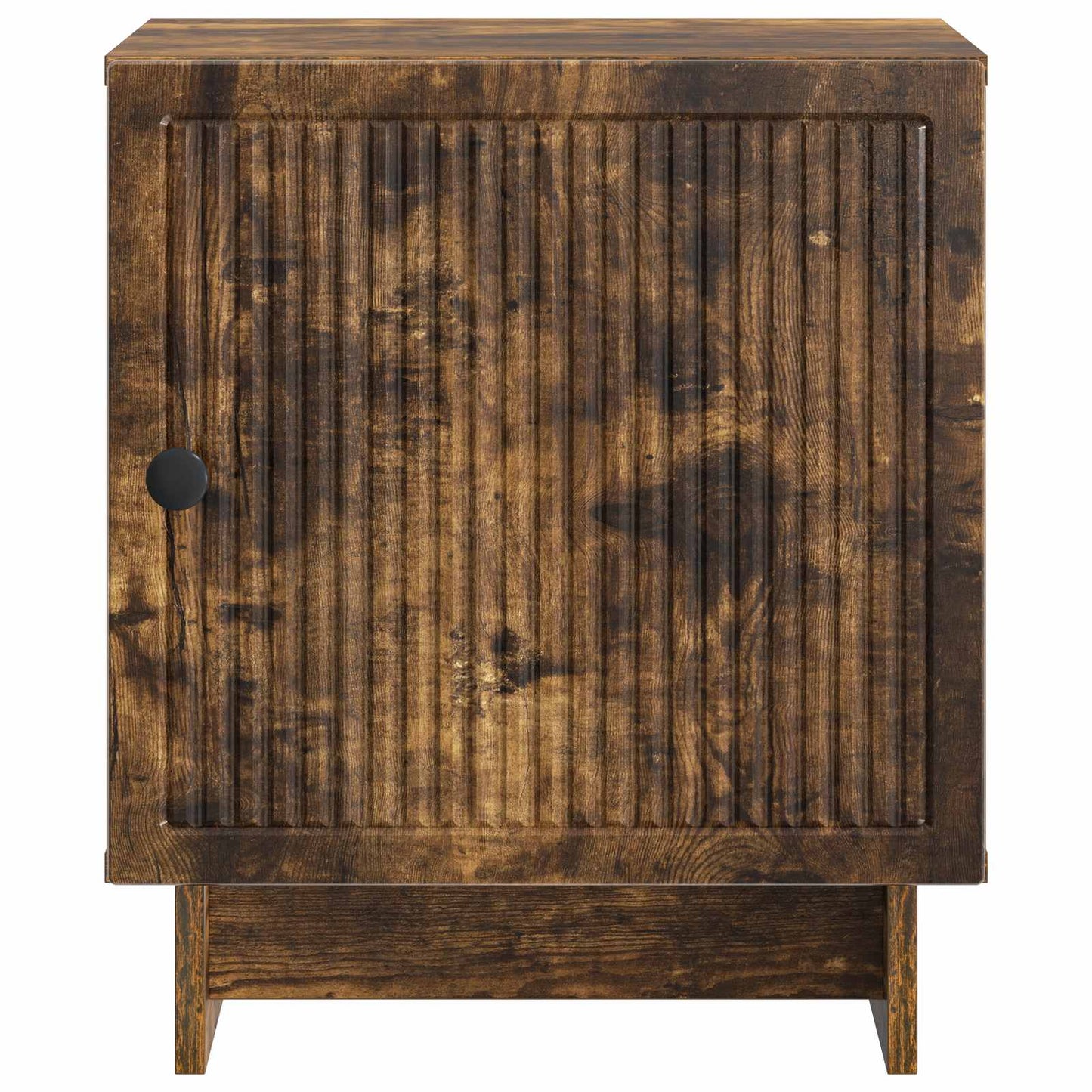 Nachtkastje 2 pcs Gerookt eiken 43 x 34,5 x 50 cm Bewerkt hout