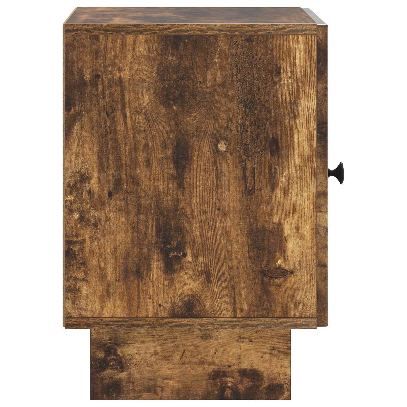 Nachtkastje 2 pcs Gerookt eiken 43 x 34,5 x 50 cm Bewerkt hout