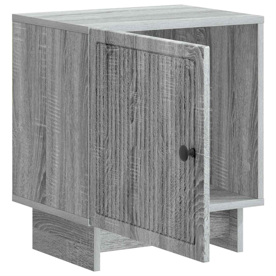 Nachtkastje Grijs sonoma 43 x 34,5 x 50 cm Bewerkt hout