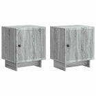 Nachtkastjes 2 stuks grijs sonoma 43x34,5x50 cm