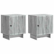 Nachtkastjes 2 stuks grijs sonoma 43x34,5x50 cm