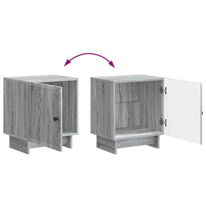 Nachtkastje 2 pcs Grijs sonoma 43 x 34,5 x 50 cm Bewerkt hout