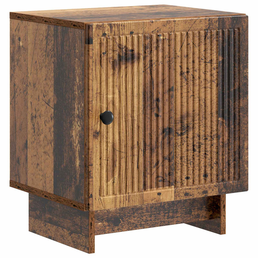 Nachtkastje Oud hout 43 x 34,5 x 50 cm Bewerkt hout