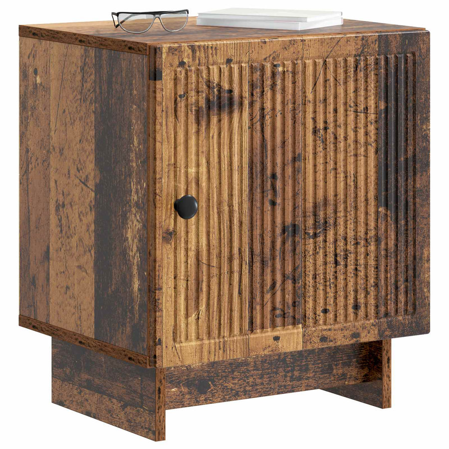 Nachtkastje Oud hout 43 x 34,5 x 50 cm Bewerkt hout