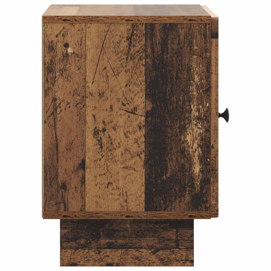 Nachtkastje Oud hout 43 x 34,5 x 50 cm Bewerkt hout