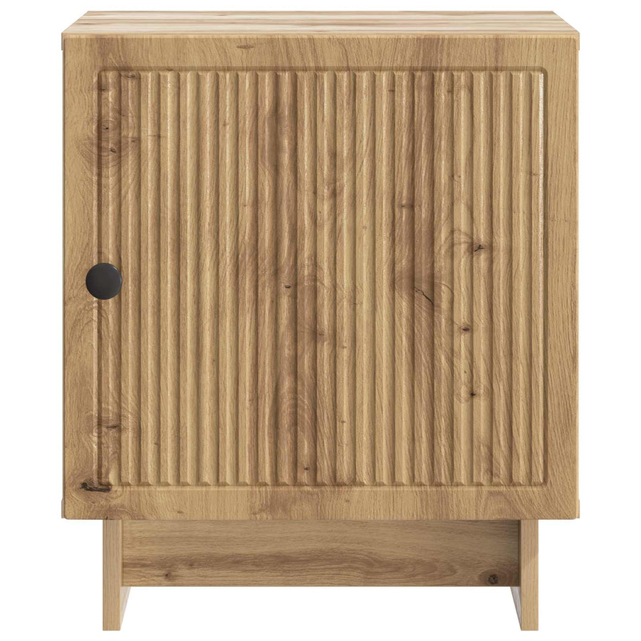 Nachtkastje Artisanaal eiken 43 x 34,5 x 50 cm Bewerkt hout