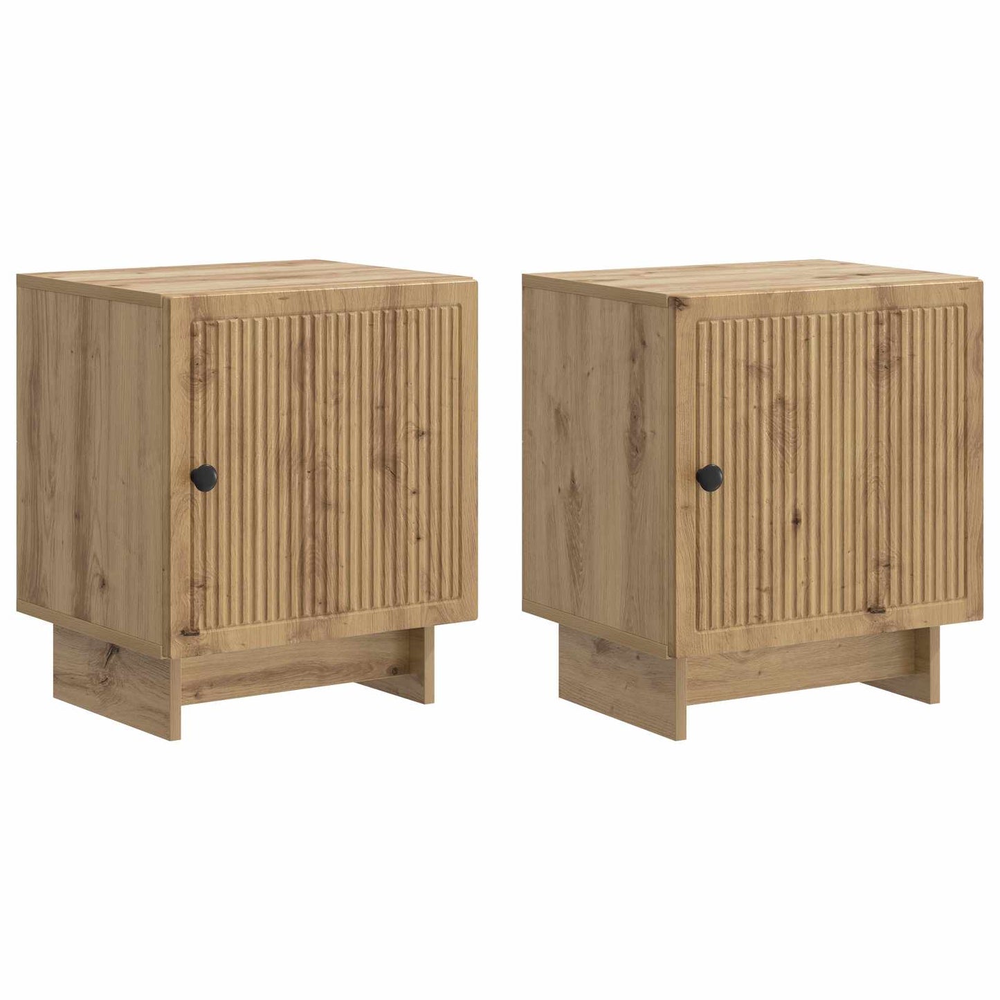 Nachtkastje 2 pcs Artisanaal eiken 43 x 34,5 x 50 cm