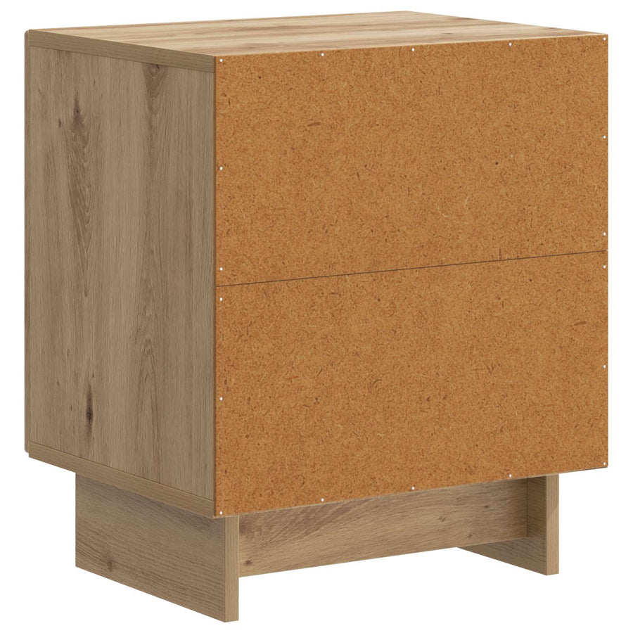 Nachtkastje 2 pcs Artisanaal eiken 43 x 34,5 x 50 cm