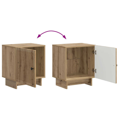 Nachtkastje 2 pcs Artisanaal eiken 43 x 34,5 x 50 cm