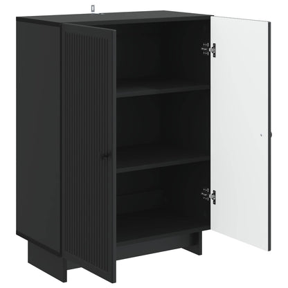 Dressoir Zwart 66 x 34,5 x 90 cm Bewerkt hout