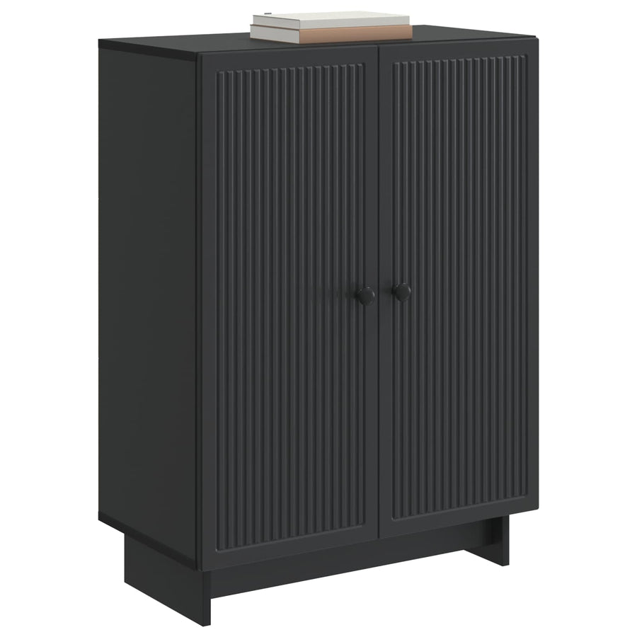 Dressoir Zwart 66 x 34,5 x 90 cm Bewerkt hout