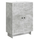 Sideboard Concrete Gray 66 x 34.5 x 90 cm Engineered Wood