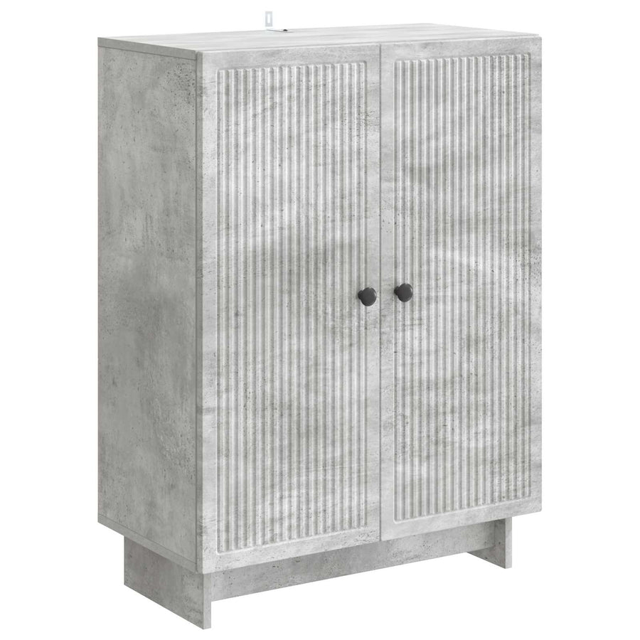 Dressoir Betongrijs 66 x 34,5 x 90 cm Bewerkt hout