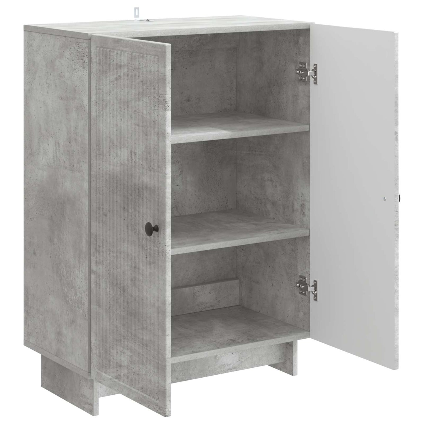 Dressoir Betongrijs 66 x 34,5 x 90 cm Bewerkt hout