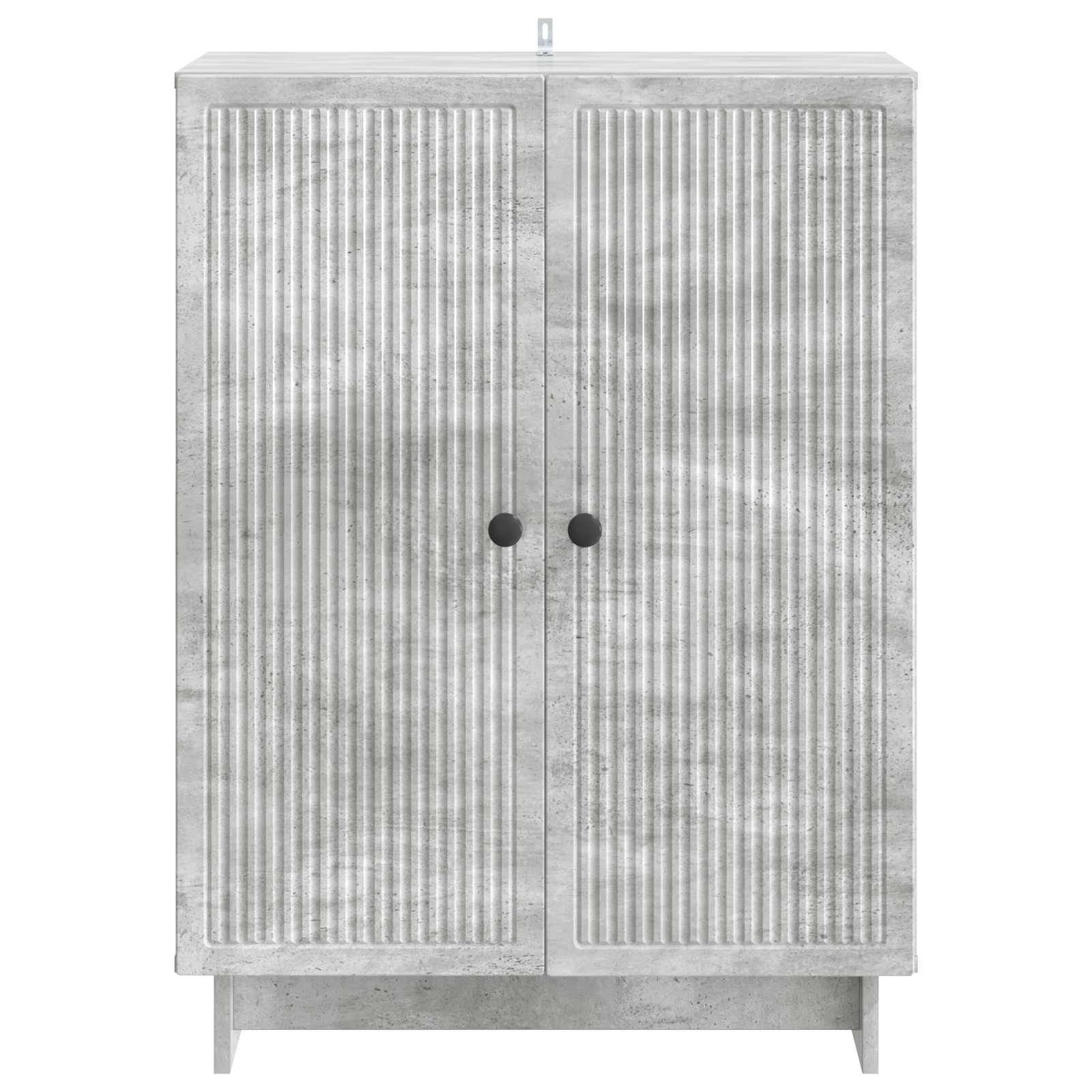Dressoir Betongrijs 66 x 34,5 x 90 cm Bewerkt hout
