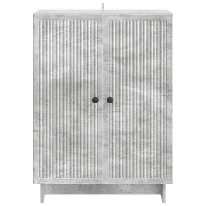 Dressoir Betongrijs 66 x 34,5 x 90 cm Bewerkt hout