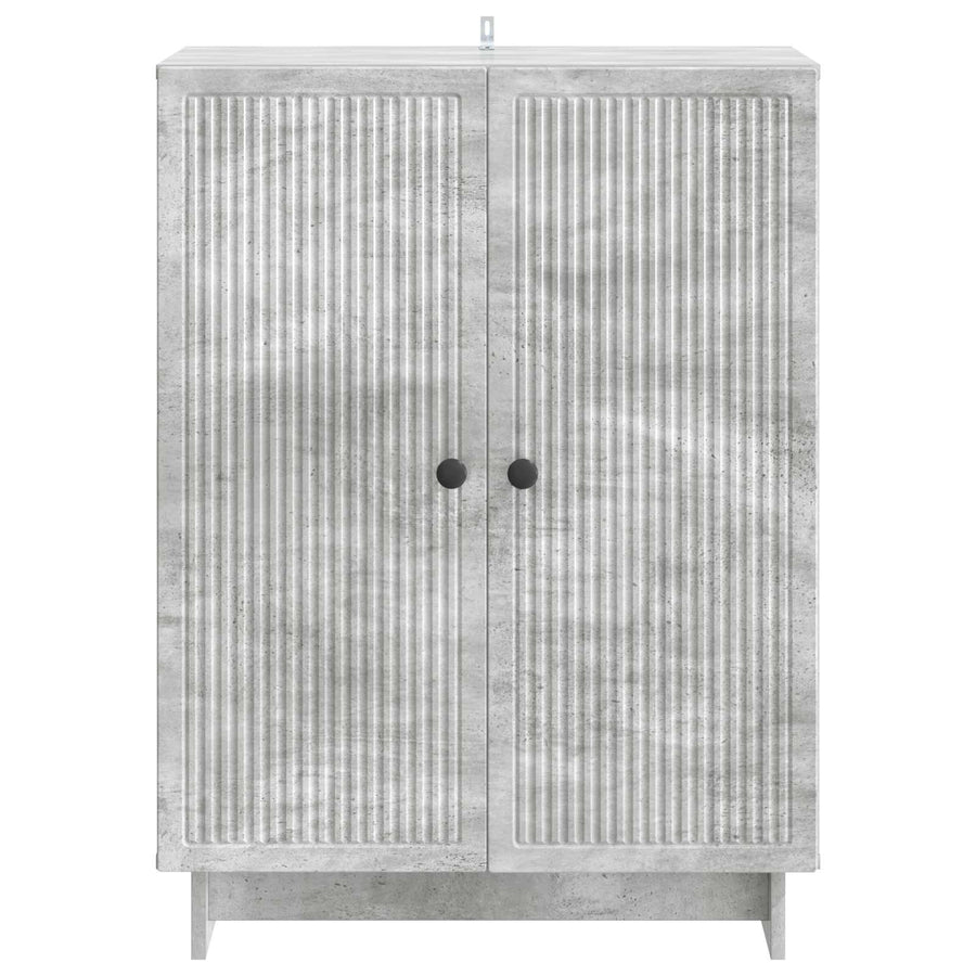 Dressoir Betongrijs 66 x 34,5 x 90 cm Bewerkt hout
