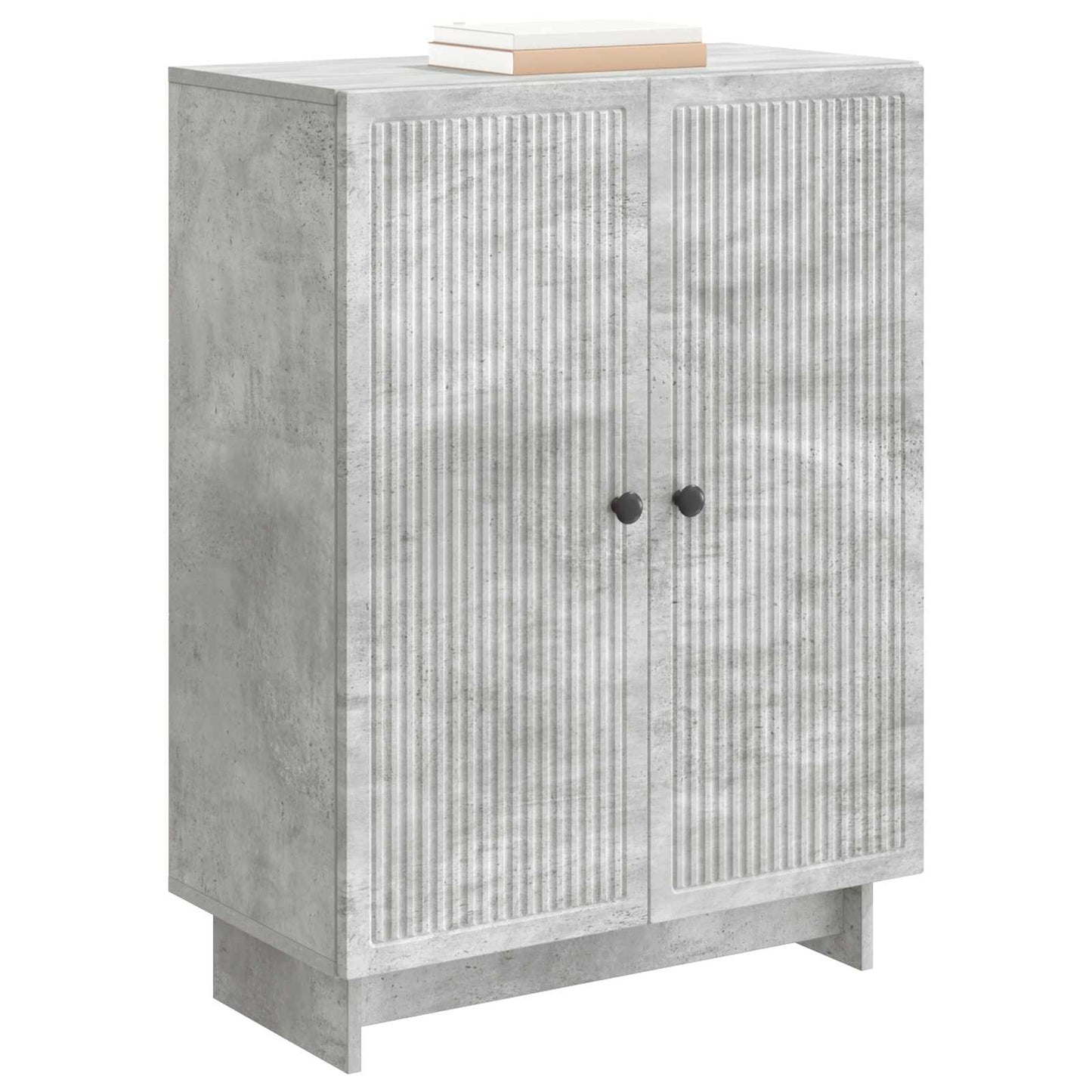 Dressoir Betongrijs 66 x 34,5 x 90 cm Bewerkt hout