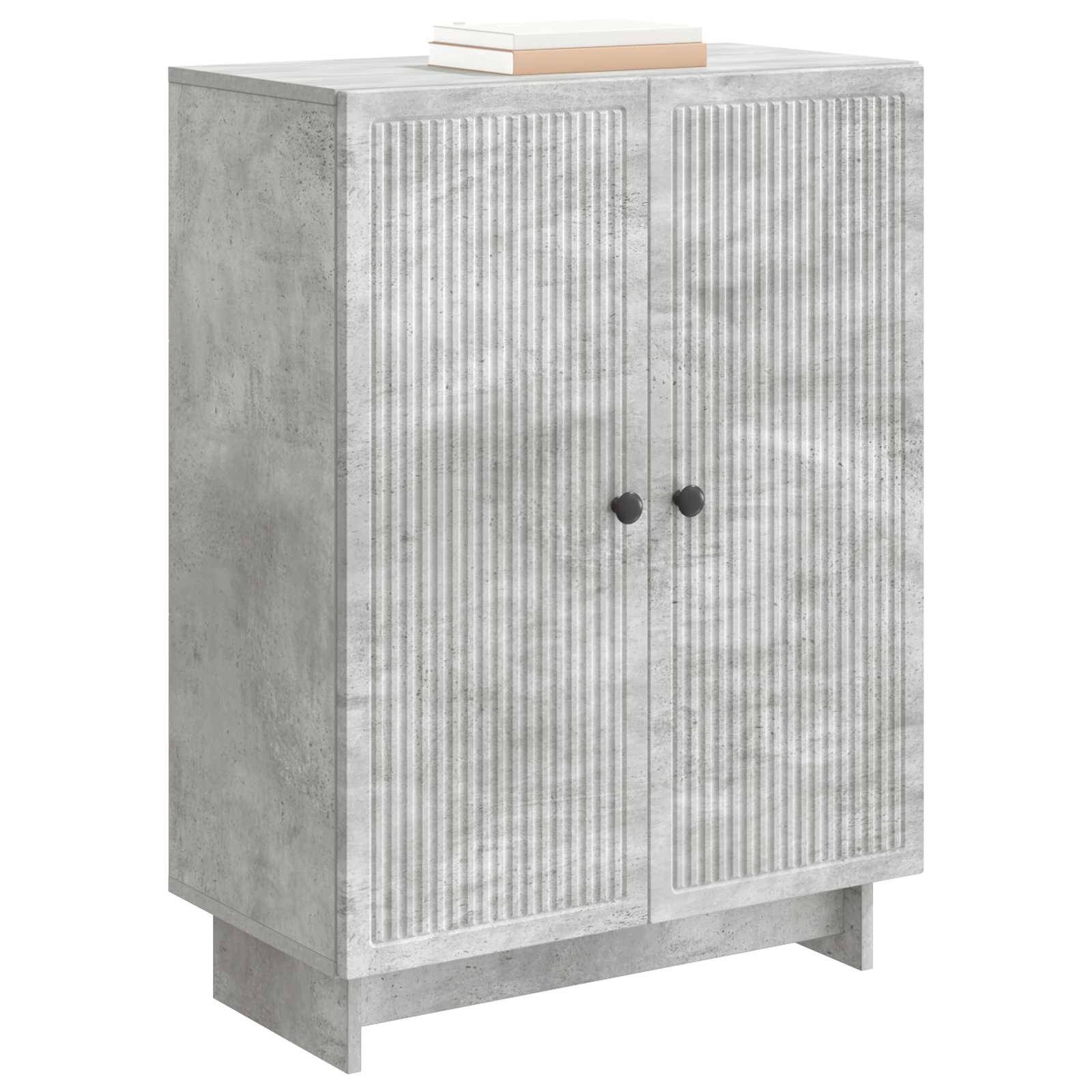Dressoir Betongrijs 66 x 34,5 x 90 cm Bewerkt hout