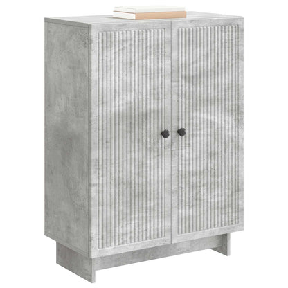 Dressoir Betongrijs 66 x 34,5 x 90 cm Bewerkt hout