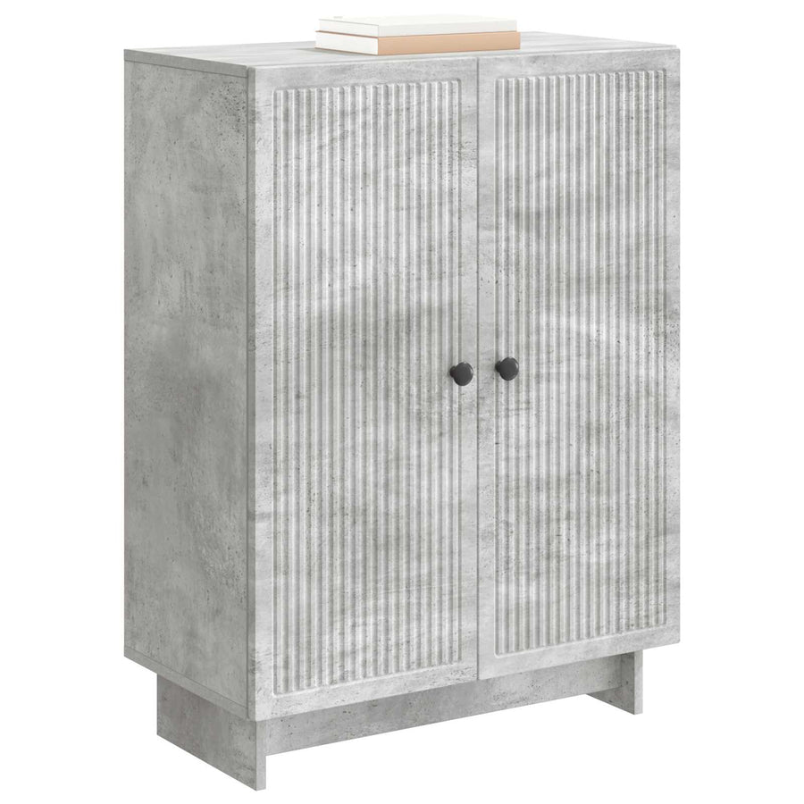 Dressoir Betongrijs 66 x 34,5 x 90 cm Bewerkt hout