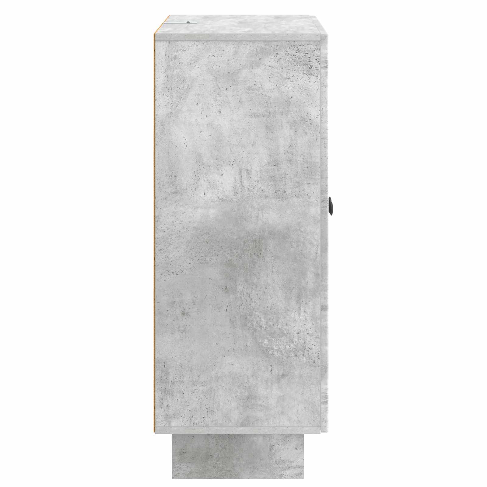 Dressoir Betongrijs 66 x 34,5 x 90 cm Bewerkt hout