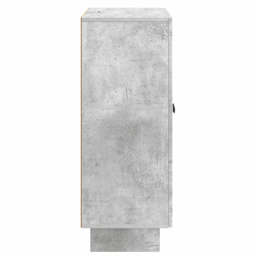 Dressoir Betongrijs 66 x 34,5 x 90 cm Bewerkt hout