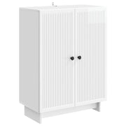 Dressoir 66x34,5x90 cm hoogglans wit bewerkt hout