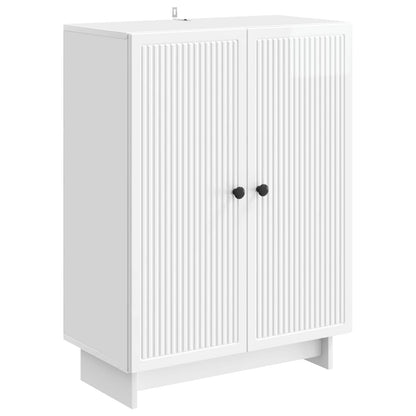 Dressoir Hoogglans Wit 66 x 34,5 x 90 cm Bewerkt hout
