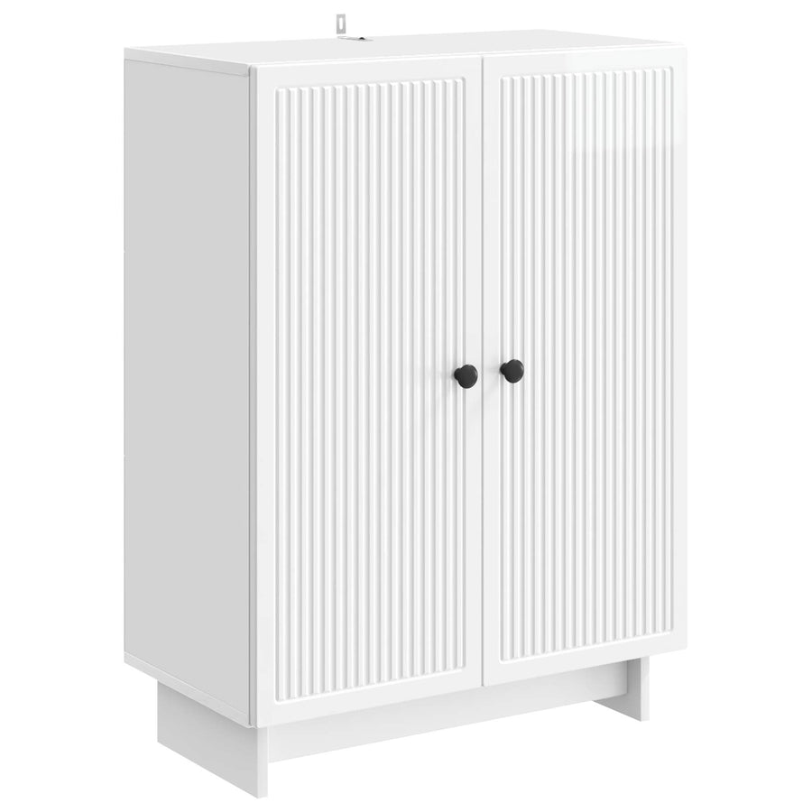Dressoir Hoogglans Wit 66 x 34,5 x 90 cm Bewerkt hout