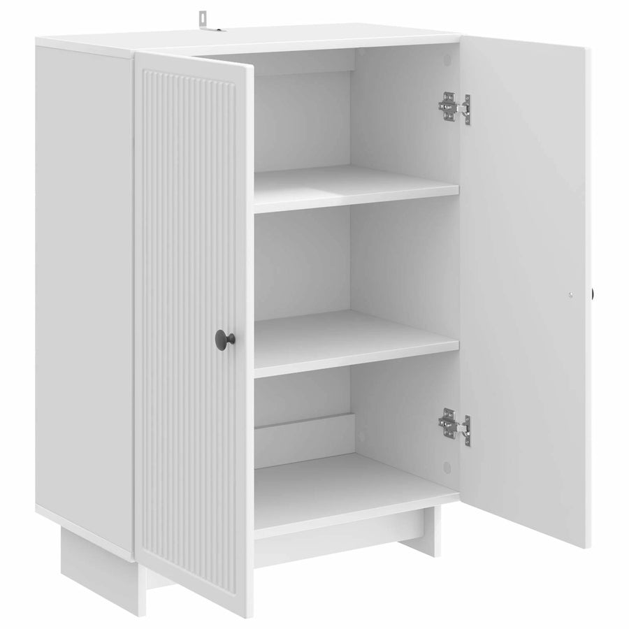 Dressoir Hoogglans Wit 66 x 34,5 x 90 cm Bewerkt hout