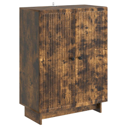 Dressoir Gerookt eiken 66 x 34,5 x 90 cm Bewerkt hout
