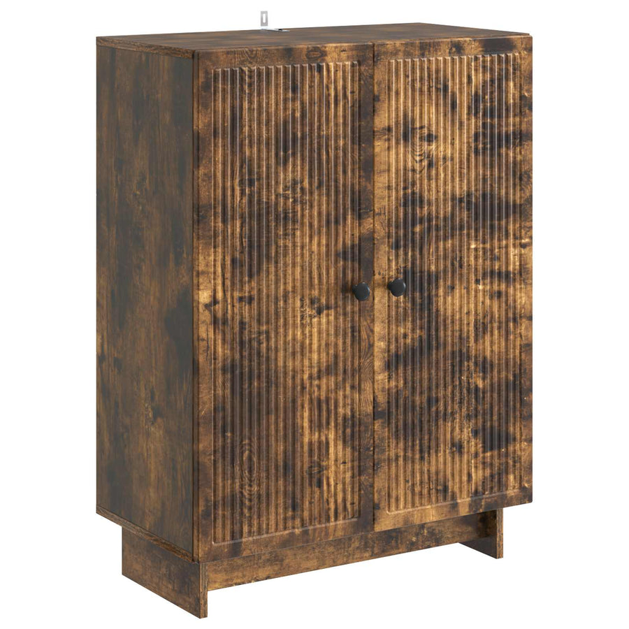 Dressoir Gerookt eiken 66 x 34,5 x 90 cm Bewerkt hout