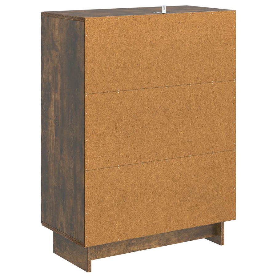 Dressoir Gerookt eiken 66 x 34,5 x 90 cm Bewerkt hout