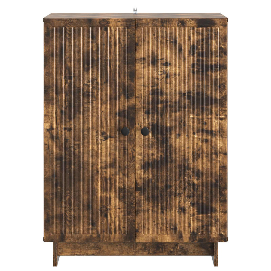 Dressoir Gerookt eiken 66 x 34,5 x 90 cm Bewerkt hout
