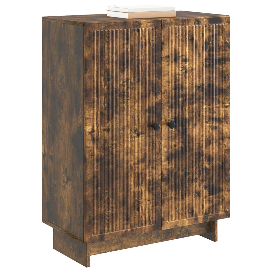 Dressoir Gerookt eiken 66 x 34,5 x 90 cm Bewerkt hout