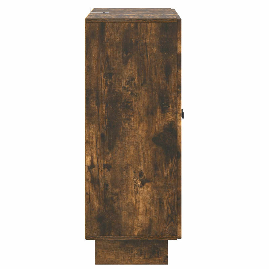 Dressoir Gerookt eiken 66 x 34,5 x 90 cm Bewerkt hout