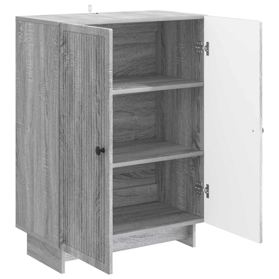 Dressoir Grijs sonoma 66 x 34,5 x 90 cm Bewerkt hout