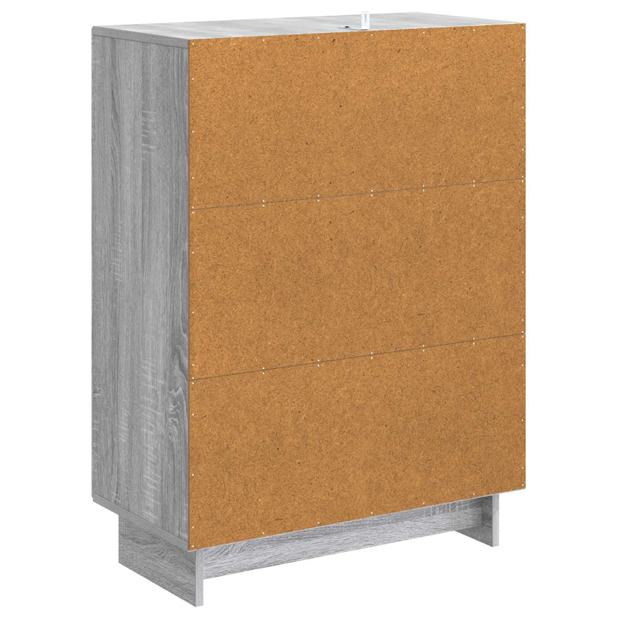 Dressoir Grijs sonoma 66 x 34,5 x 90 cm Bewerkt hout