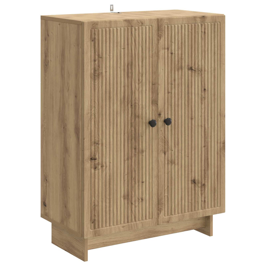 Dressoir Artisanaal eiken 66 x 34,5 x 90 cm Bewerkt hout