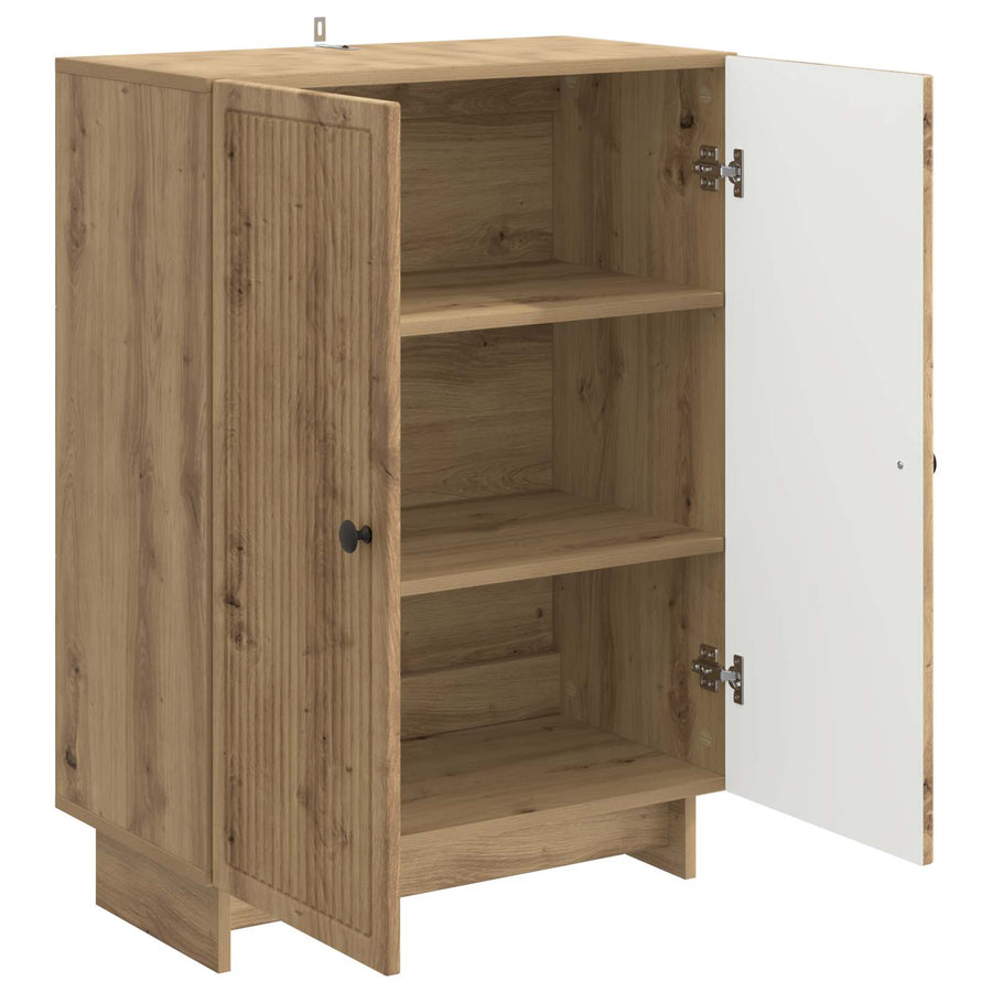 Dressoir Artisanaal eiken 66 x 34,5 x 90 cm Bewerkt hout