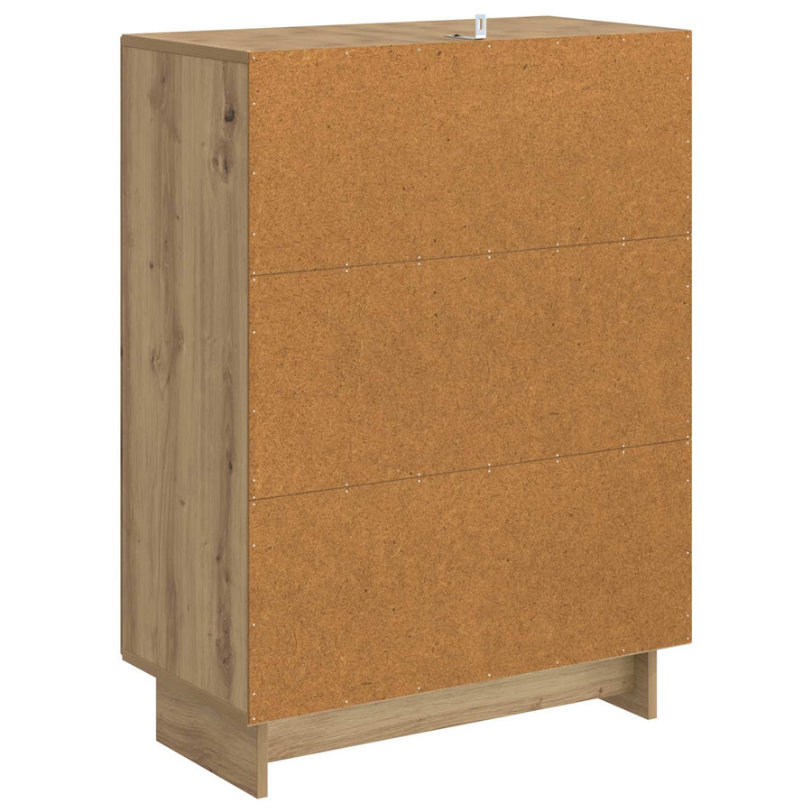 Dressoir Artisanaal eiken 66 x 34,5 x 90 cm Bewerkt hout