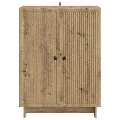 Dressoir Artisanaal eiken 66 x 34,5 x 90 cm Bewerkt hout
