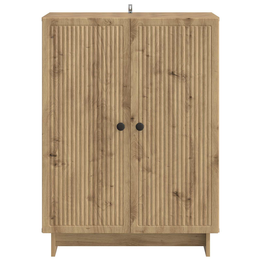 Dressoir Artisanaal eiken 66 x 34,5 x 90 cm Bewerkt hout