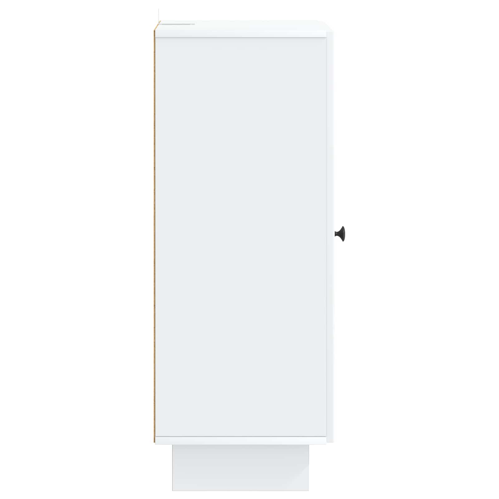 Dressoir Wit 33 x 34,5 x 90 cm Bewerkt hout